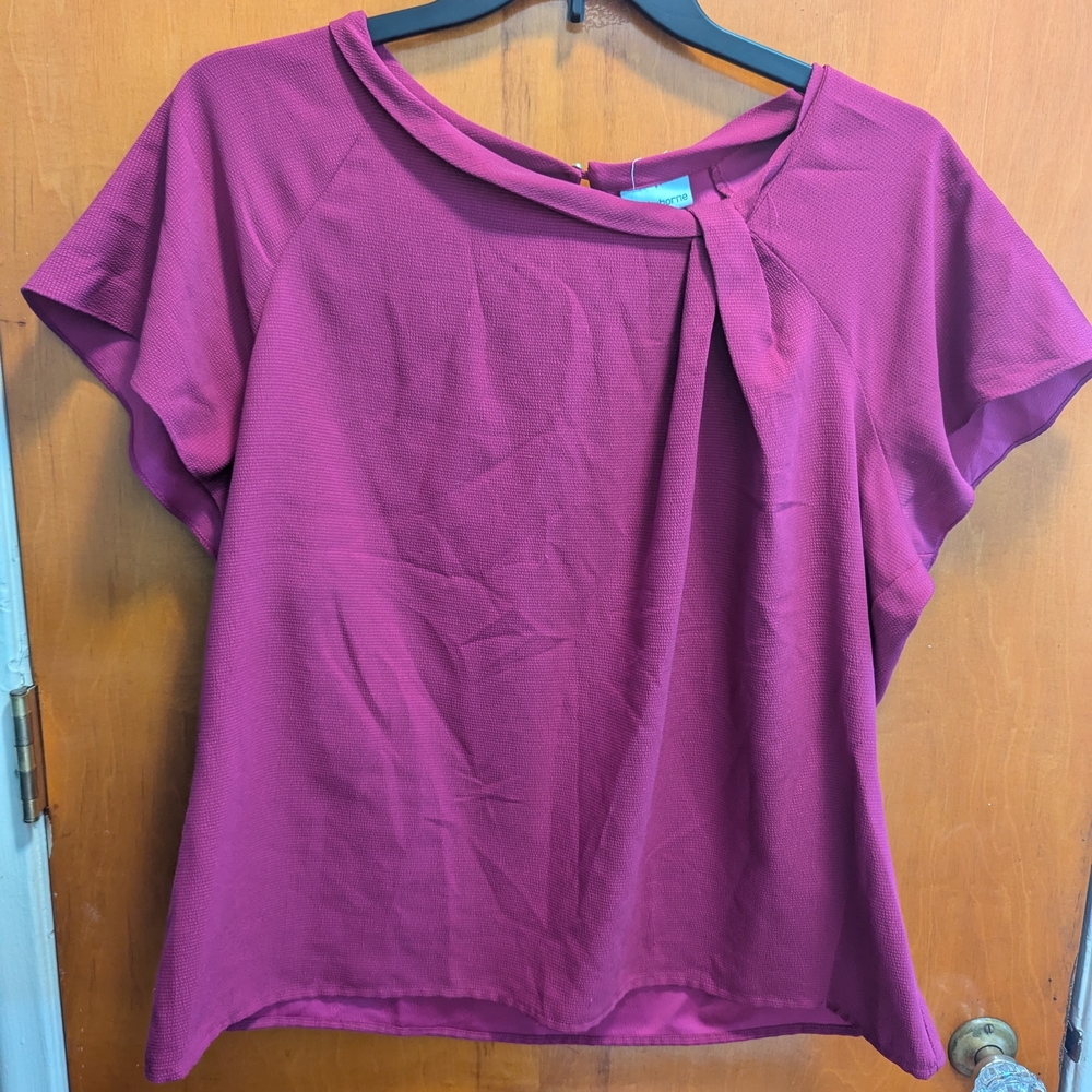 Liz Claiborne Magenta Blouse